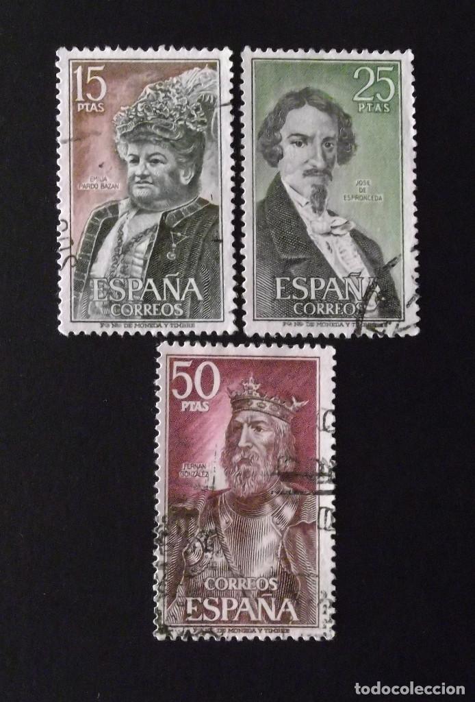 Sellos: 2071-3, SERIE USADA. PERSONAJES. - Foto 1