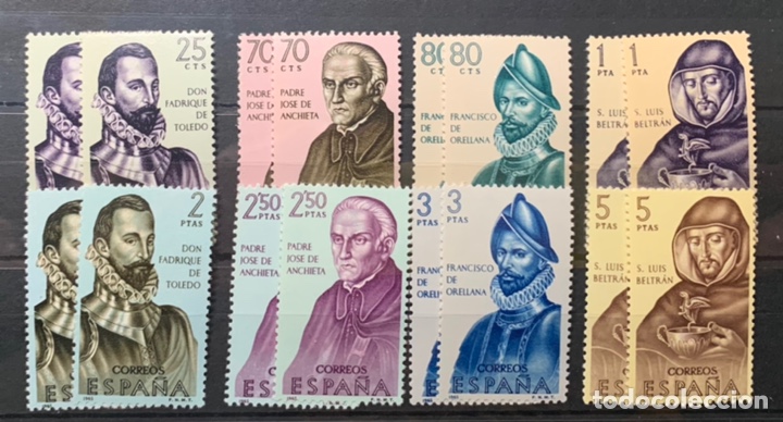 Sellos: A&ntilde;o 1965. N&ordm; 1678/85*** 2 SERIES FORJADORES DE AM&Eacute;RICA.