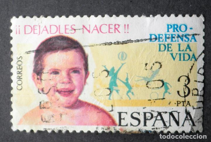 Sellos: 1975 Espa&ntilde;a Campa&ntilde;a en defensa de la vida - Foto 1