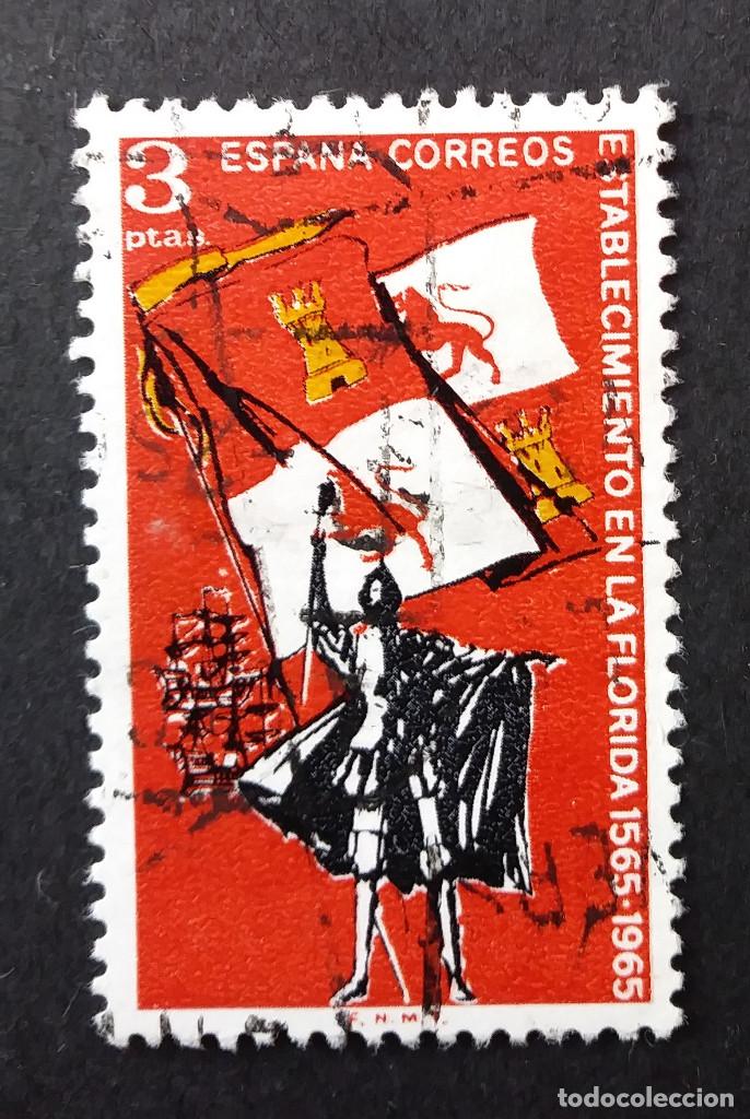 Sellos: 1965 Espa&ntilde;a IV Centenario fundaci&oacute;n de San Agust&iacute;n - Foto 1