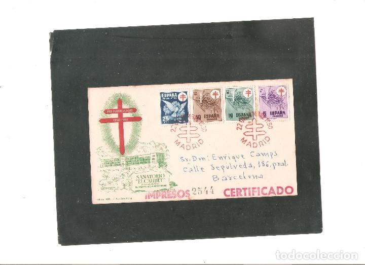 Sellos: ESPA&Ntilde;A PRO TUBERCULOSOS SPD A&Ntilde;O 1950 - Foto 1