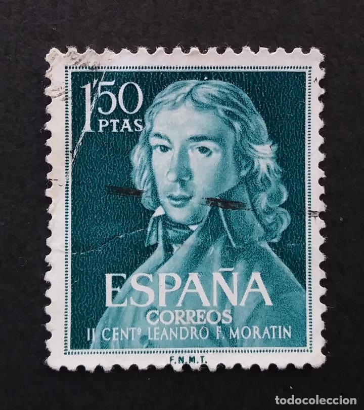 Sellos: 1961 Espa&ntilde;a II Centenario nacimiento Morat&iacute;n - Foto 1