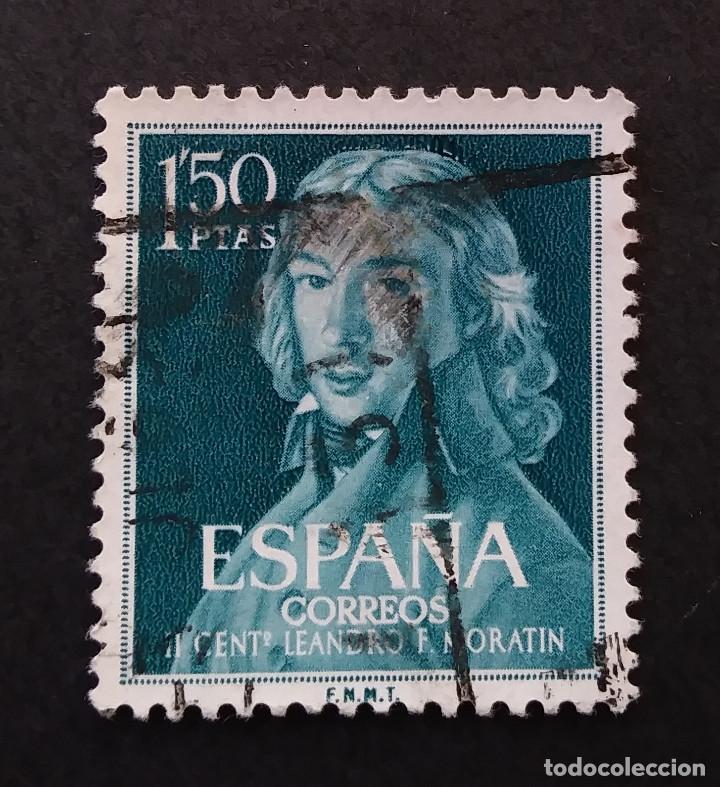 Sellos: 1961 Espa&ntilde;a II Centenario nacimiento Morat&iacute;n - Foto 1