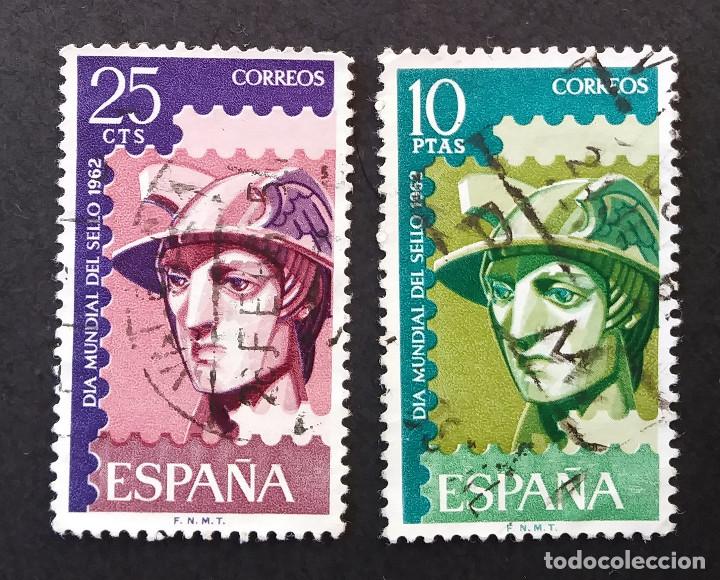 Sellos: 1962 Espa&ntilde;a D&iacute;a del sello Mercurio - Foto 1
