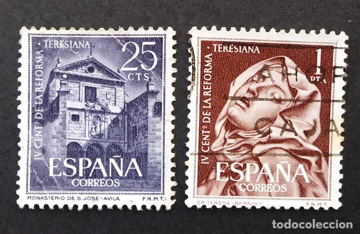 Sellos: 1962 Espa&ntilde;a IV Centenario reforma Teresiana - Foto 1