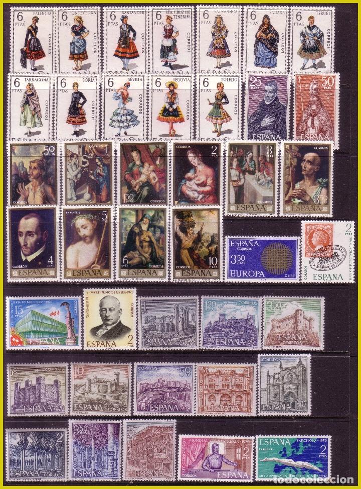 Sellos: 1970 A&ntilde;o Completo, EDIFIL n&ordm; 1949 a 2007 * * - Foto 1