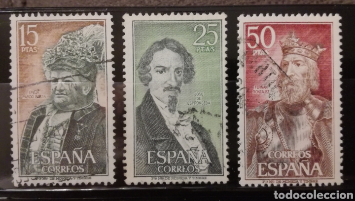 Sellos: Espa&ntilde;a 1972 - Personajes - Completa usada - Foto 1