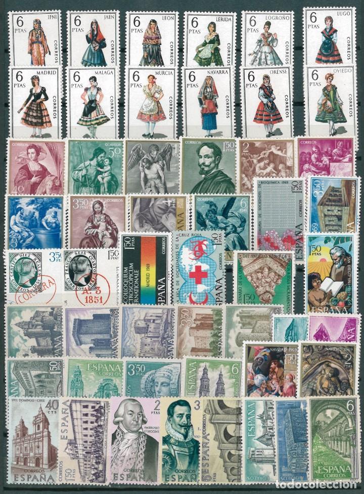 Sellos: Espa&ntilde;a. A&ntilde;o 1969 nuevos MNH. - Foto 1