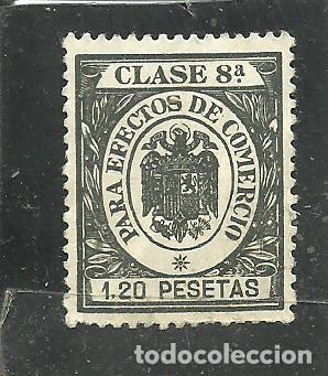 Sellos: ESPA&Ntilde;A 1950-54 - EFECTO PARA COMERCIO - CLASE 8&ordf; - 1,20 PTS - USADA - Foto 1