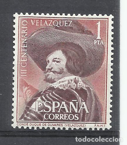 Sellos: VELAZQUEZ 1961 EDIFIL 1341 NUEVO* VALOR 2018 CATALOGO 5.20 EUROS