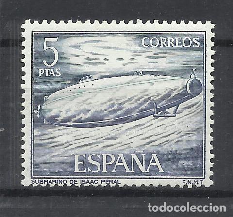 Sellos: submarino peral 1964 EDIFIL 1610 NUEVO* - Foto 1
