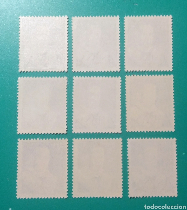 Sellos: Espa&ntilde;a. 1951. Edifil 1102**. 9 Sellos. - Foto 2