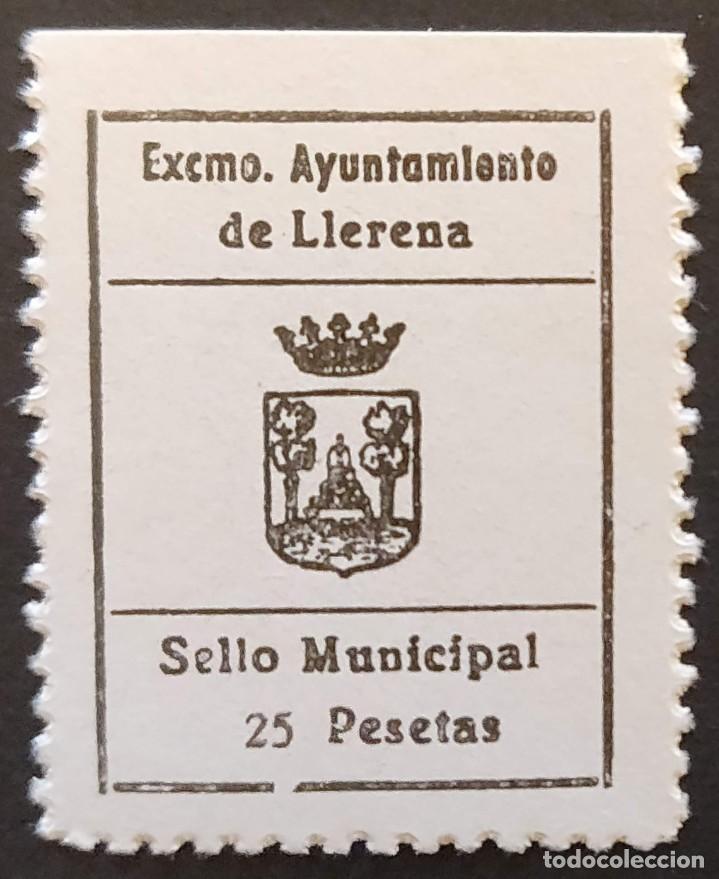 Timbres: LLERENA (BADAJOZ) SELLO FISCAL MUNICIPAL AYUNTAMIENTO