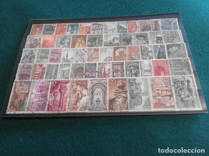 Sellos: ESPA&Ntilde;A MONASTERIOS, LAS 17 SERIES USADOS - Foto 1