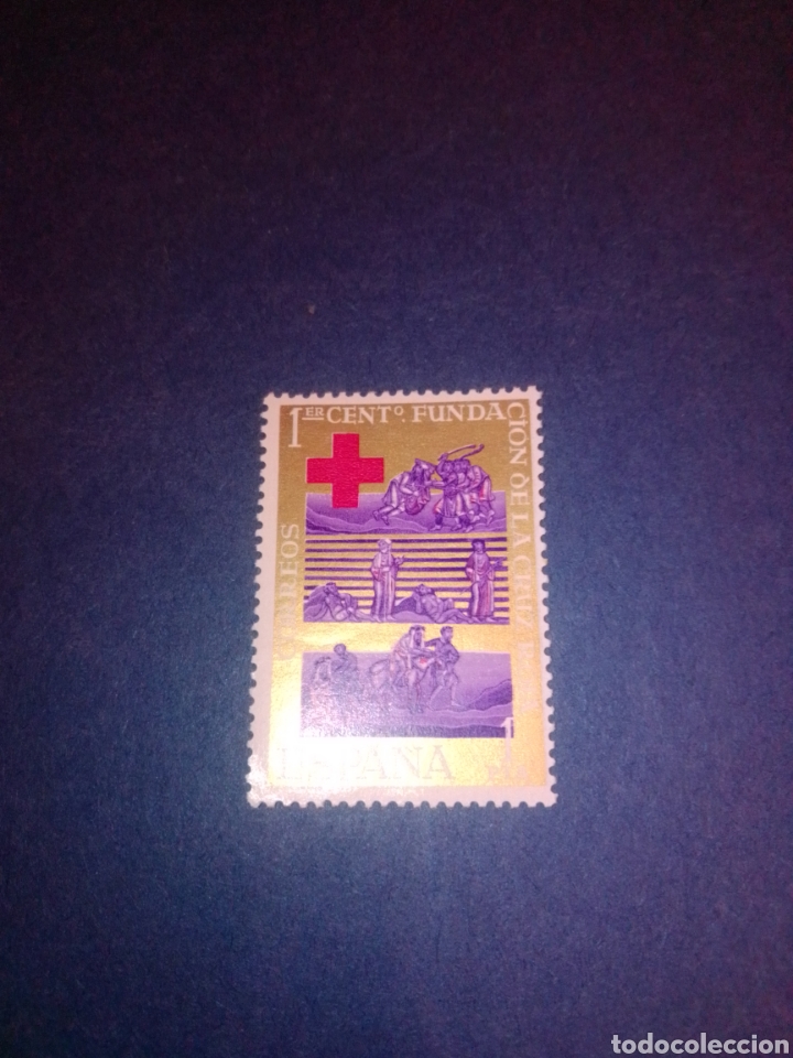 Sellos: Espa&ntilde;a 1963 Centenario Cruz Roja - Foto 1