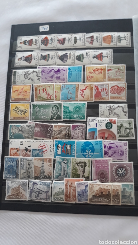 Sellos: Sellos Espa&ntilde;a 1966 y 1967 &aacute;&ntilde;os completos - Foto 2