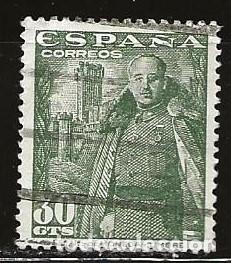 Sellos: ESPA&Ntilde;A 1954 (1025) GENERAL FRANCO (USADO) - Foto 1