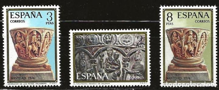 Sellos: ESPA&Ntilde;A 1974 (2217-2219) NAVIDAD (NUEVO) - Foto 1