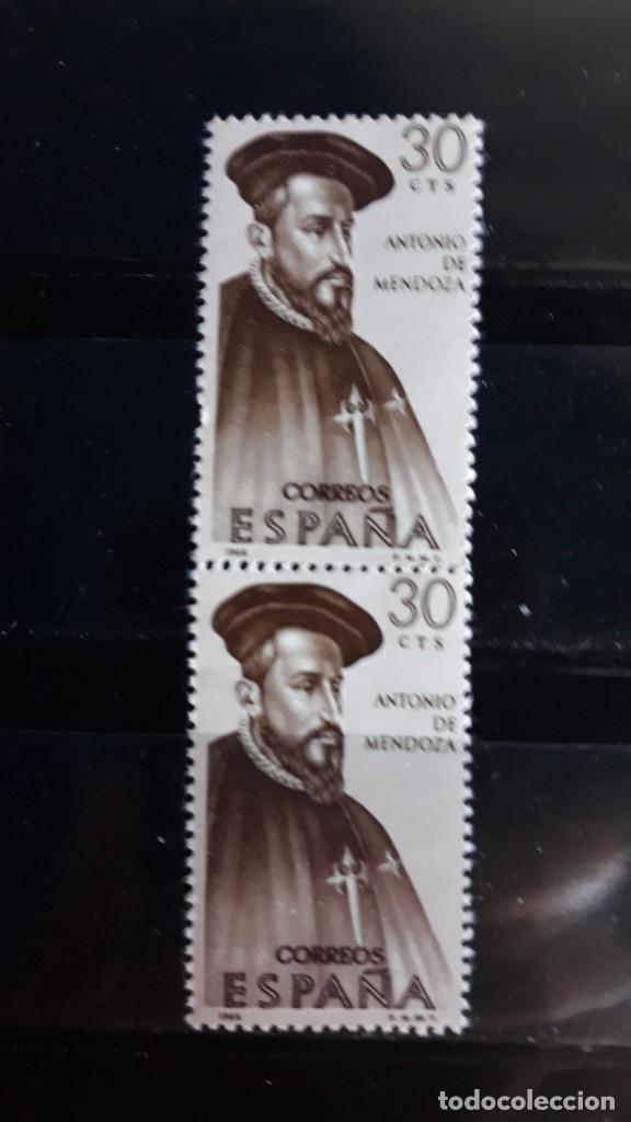 Sellos: PAREJA VERTICAL EDIFIL 1750 ** ESPA&Ntilde;A 1966 - Foto 1