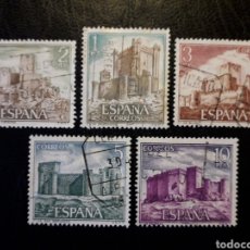 Selos: ESPAÑA EDIFIL 2093/7 SERIE COMPLETA USADA 1972. CASTILLOS. PEDIDO MÍNIMO 3€. Lote 254229385
