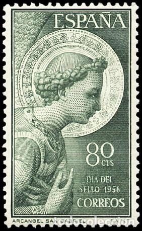 Sellos: ESPA&Ntilde;A SEGUNDO CENTENARIO N&ordm; 1195 ** SAN GABRIEL - Foto 1