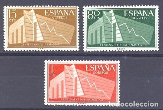 Sellos: ESPA&Ntilde;A SEGUNDO CENTENARIO N&ordm; 1196/98 ** ESTADISTICA - Foto 1