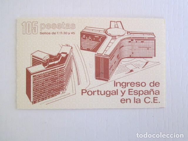 Sellos: CARNET 1986 INGRESO DE ESPA&Ntilde;A EN LA C.E. - Foto 1
