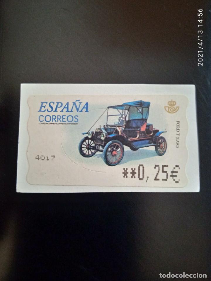 Sellos: ESPA&Ntilde;A 0,25&euro;, FORD T CASCO A&Ntilde;O 2001. - Foto 1