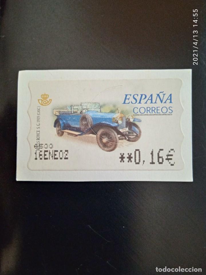 Sellos: ESPA&Ntilde;A 0,16&euro; ROLLS ROYCE 1919, A&Ntilde;O 2002. - Foto 1