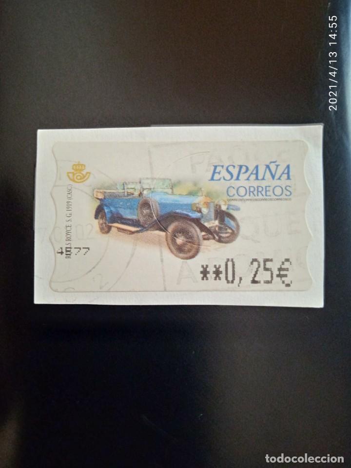 Sellos: ESPA&Ntilde;A 0,25&euro; ROLLS ROYCE 1919, A&Ntilde;O 2002. - Foto 1