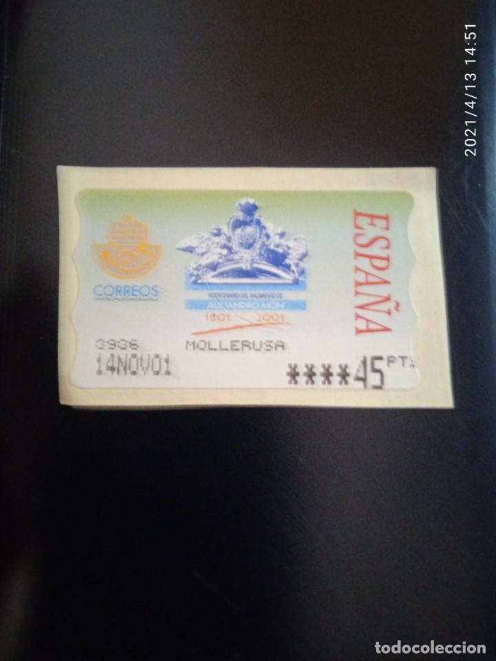 Sellos: ESPA&Ntilde;A 45 PTAS, MILLER USA. A&Ntilde;O 2001. - Foto 1