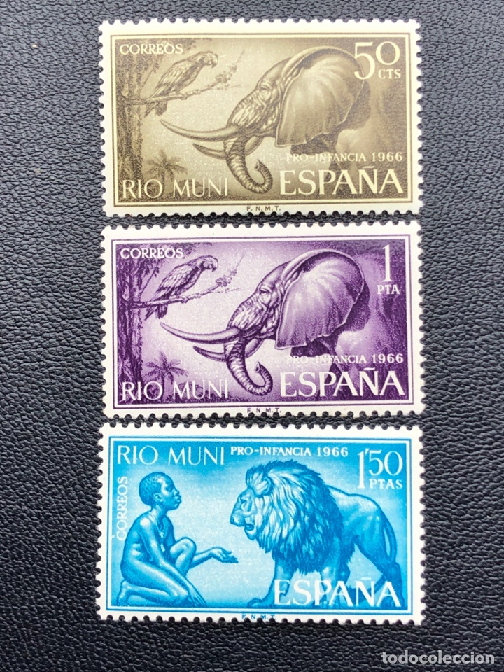 Sellos: Sello Pro infancia 1966 Edifil 69/71 - Foto 1