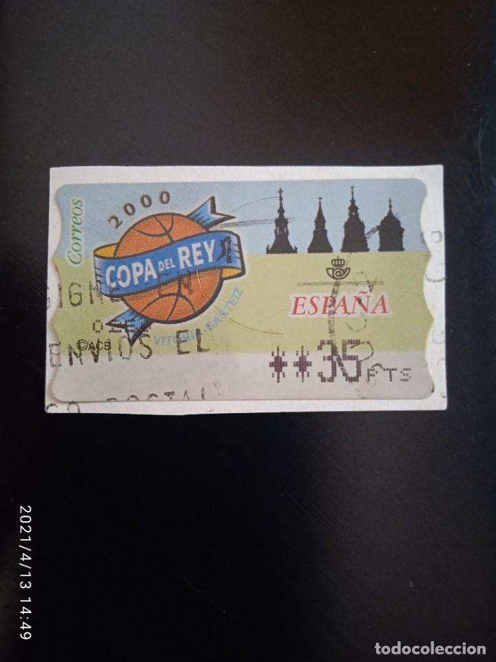 Sellos: ESPA&Ntilde;A 35 PTAS COPA DE REY A&Ntilde;O 2000. - Foto 1