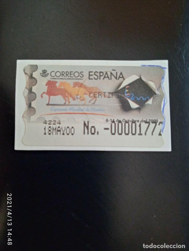 Sellos: ESPA&Ntilde;A 18 DE MAYO A&Ntilde;O 2000. SIN PRECIO. - Foto 1