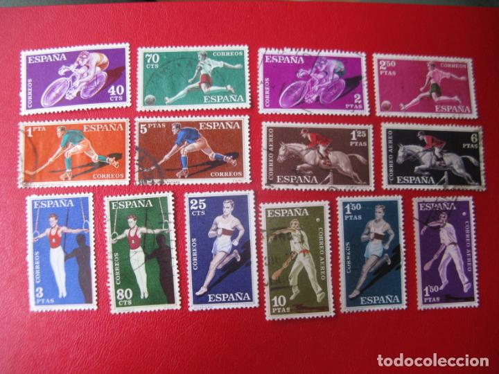 Timbres: -1960, deportes, edifil 1306/19