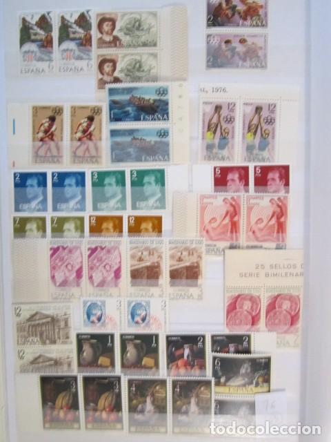 Sellos: 55 BLOQUES DE 2 SELLOS NUEVOS DE ESPA&Ntilde;A 1976 - Foto 1