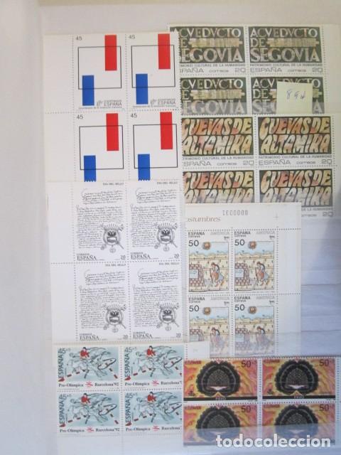 Sellos: 11 BLOQUES DE 4 SELLOS NUEVOS 1989 - Foto 1