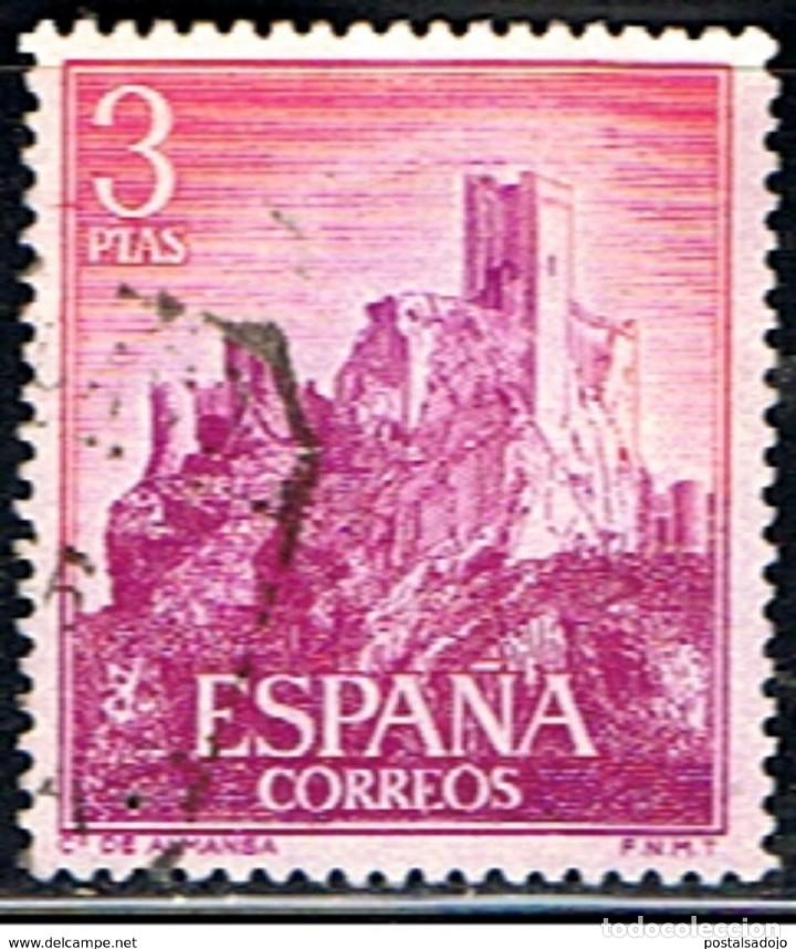 Sellos: ESPA&Ntilde;A // EDIFIL 1745 // 1966 ... USADO - CASTILLO DE ALMANSA - Foto 1