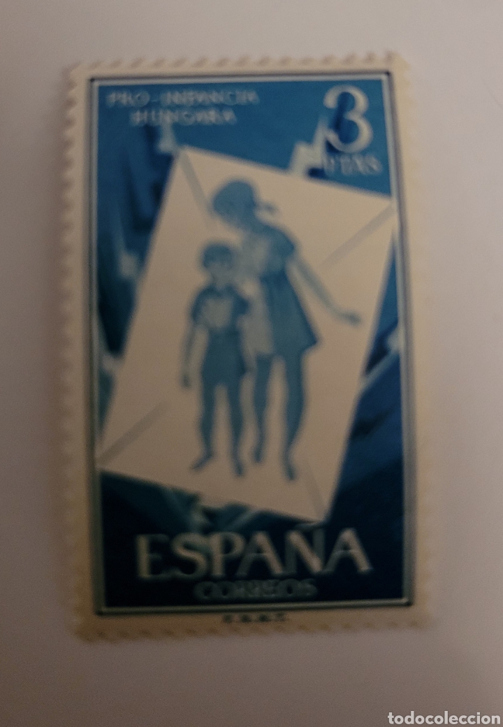 Francobolli: Sello de España 1956. Por la infancia 3 pts. Nuevo