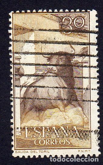 Sellos: Espa&ntilde;a. Salida del toril. Edifil 1257 Usado - Foto 1