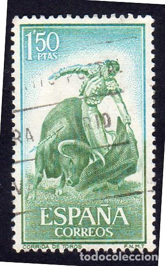 Sellos: Espa&ntilde;a. Pase natural. Edifil 1263 Usado - Foto 1