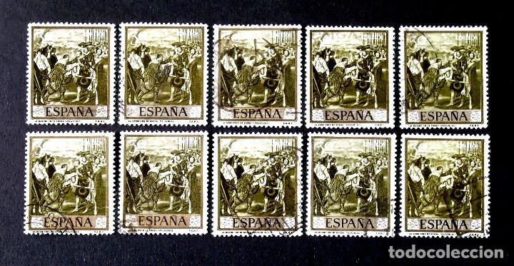 Sellos: 1240, DIEZ SELLOS USADOS. - Foto 1