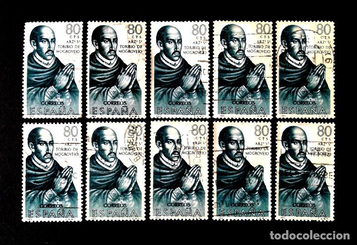 Sellos: 1624, DIEZ SELLOS USADOS. - Foto 1