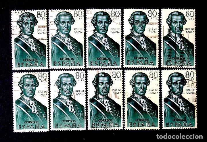 Sellos: 1528, DIEZ SELLOS USADOS. - Foto 1