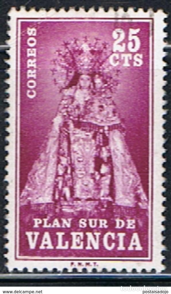 Sellos: ESPA&Ntilde;A // EDIFIL 7 VALENCIA PLAN SUR // 1973 .. USADO - Foto 1