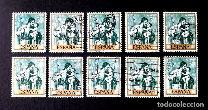 Sellos: 1911, DIEZ SELLOS USADOS. - Foto 1