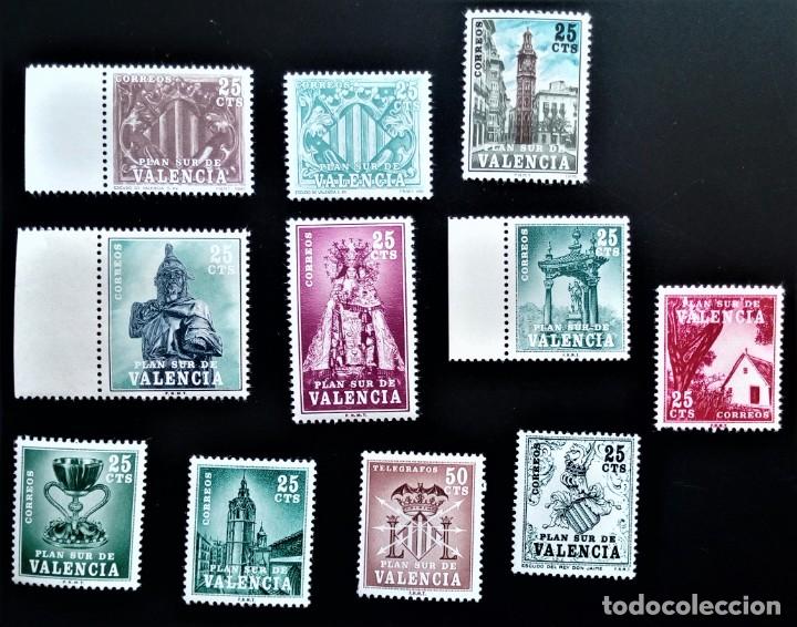 Sellos: PLAR SUR DE VALENCIA COMPLETO 1 - 11 ** - Foto 1