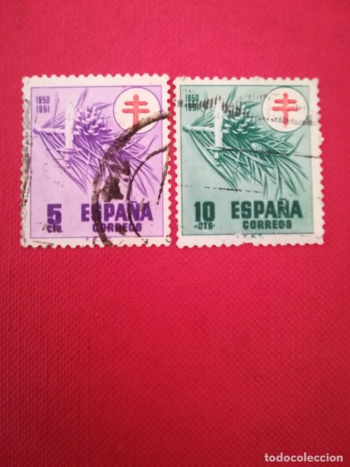 Sellos: ESPA&Ntilde;A A&Ntilde;O 1950 YT 808 Y 809 - Foto 1