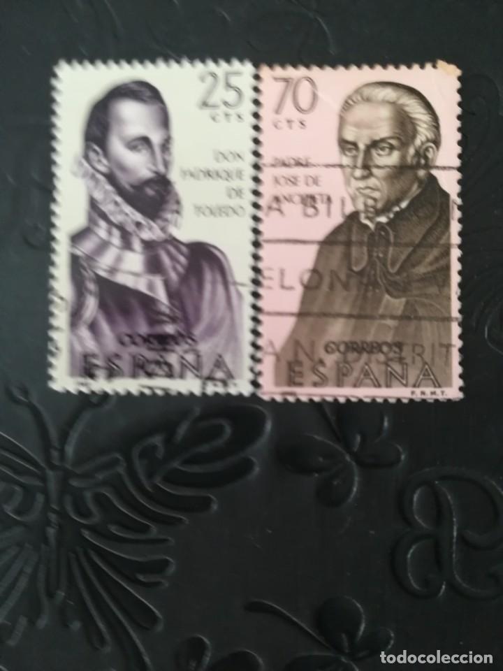 Sellos: ESPA&Ntilde;A A&Ntilde;O 1965 YT 1338 Y 1339 - Foto 1