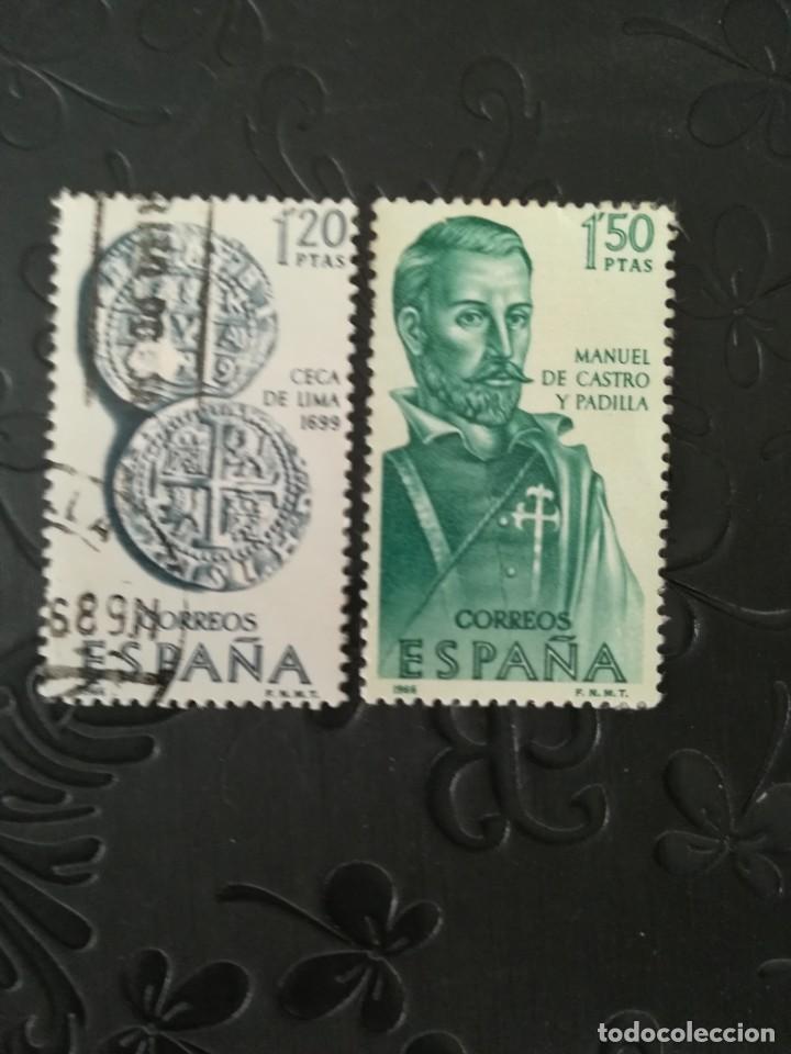 Sellos: ESPA&Ntilde;A A&Ntilde;O 1966 YT 1408 Y 1409 - Foto 1